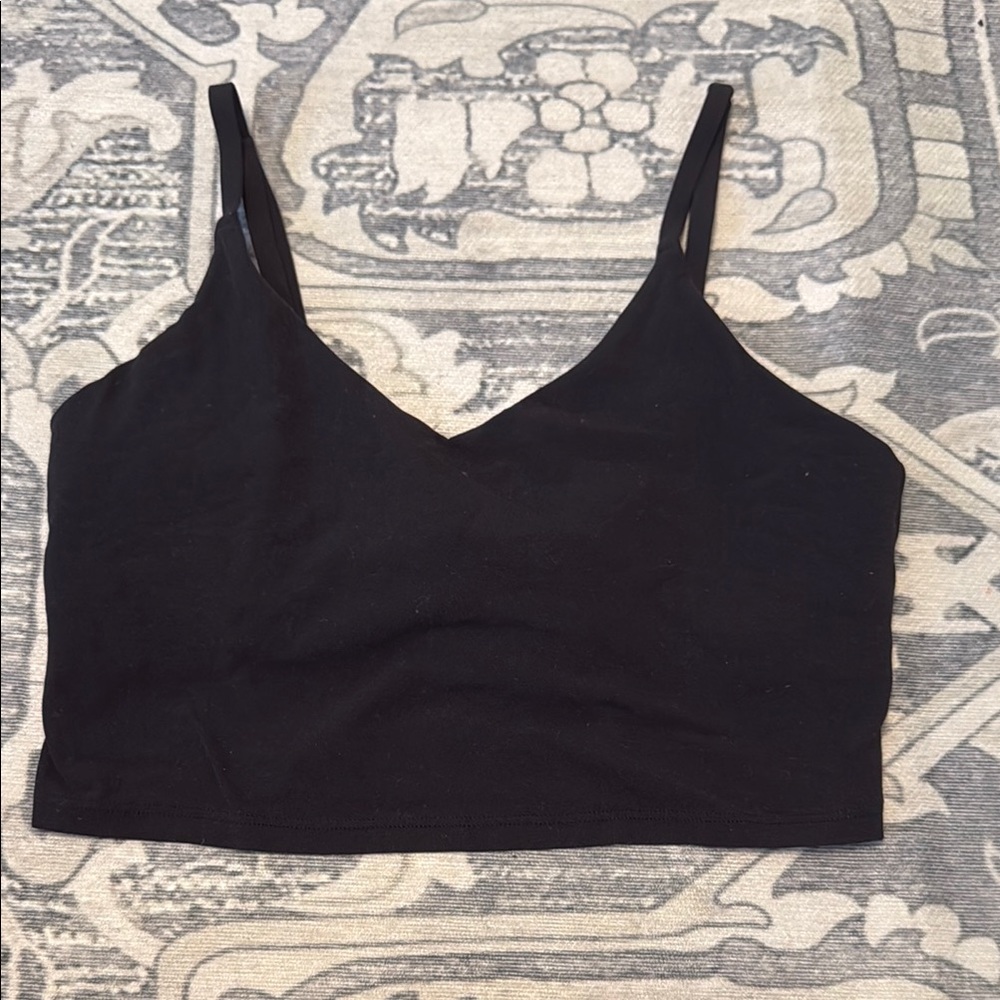 Athleta Black Fitted Crop Camisole